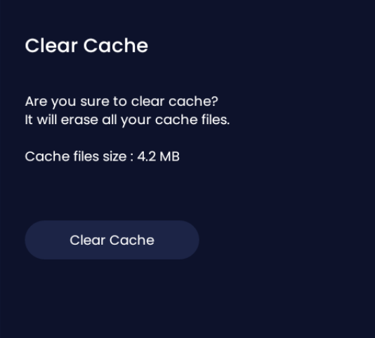 Clearing cache on a regular basis will ensure your applications optimal speeds and functionality. 